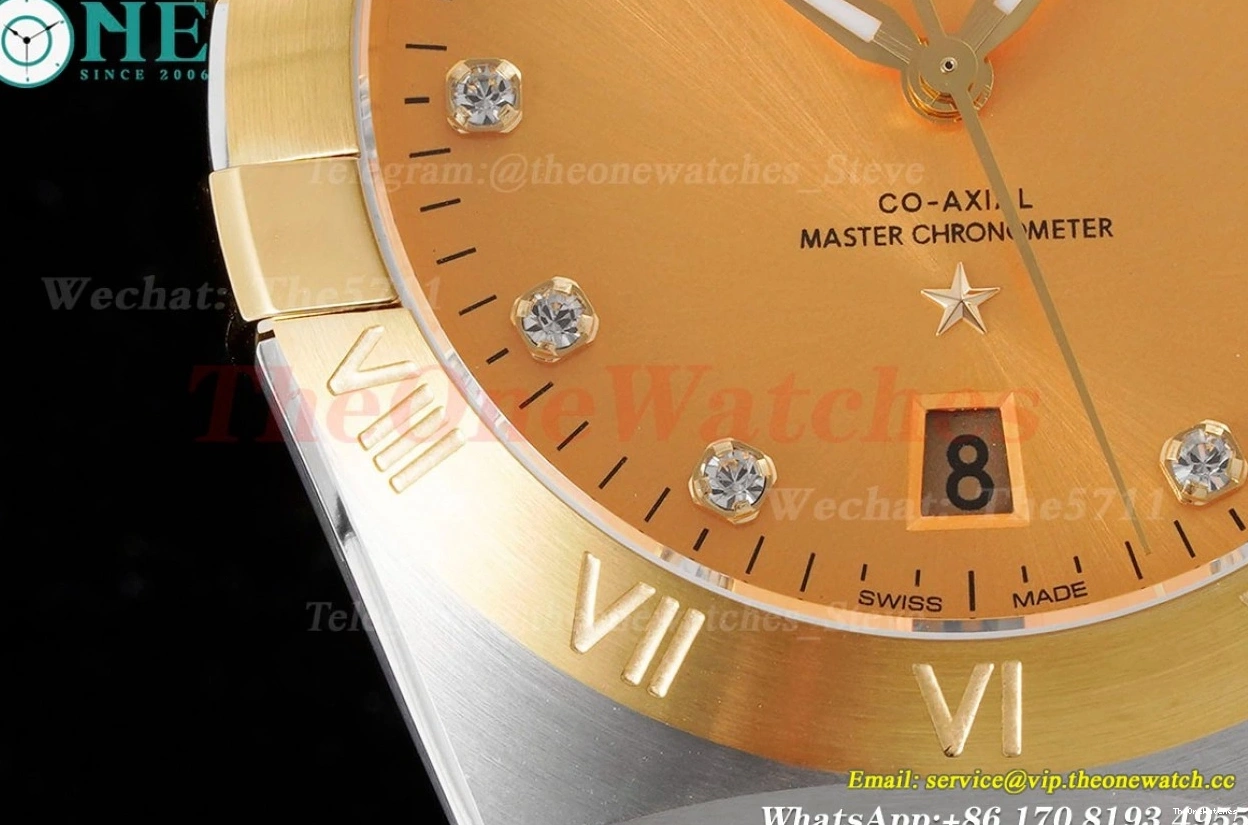 39mm Yellow Dia YG ASWF Constellation A8800 SS 0215